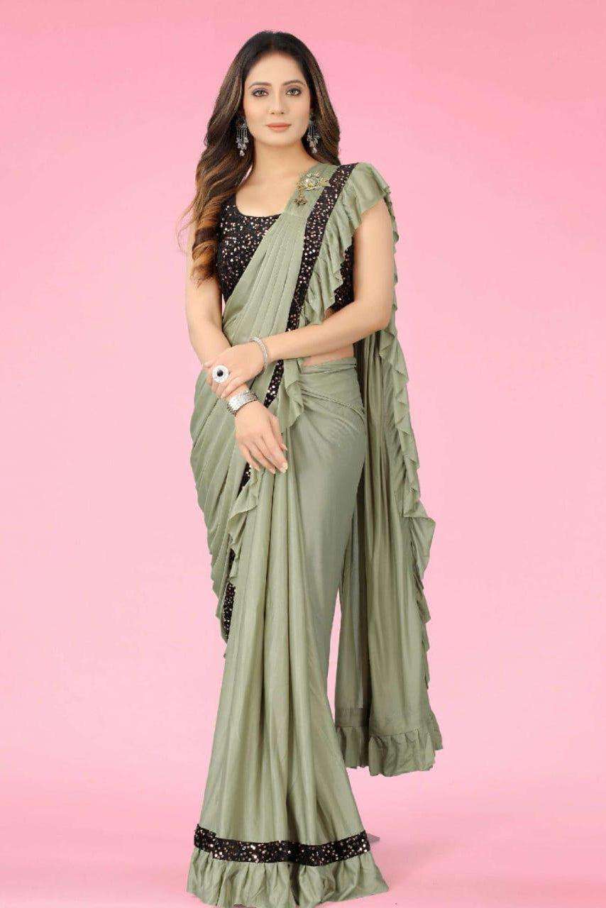 Aagiri Trendy Stitched Saree