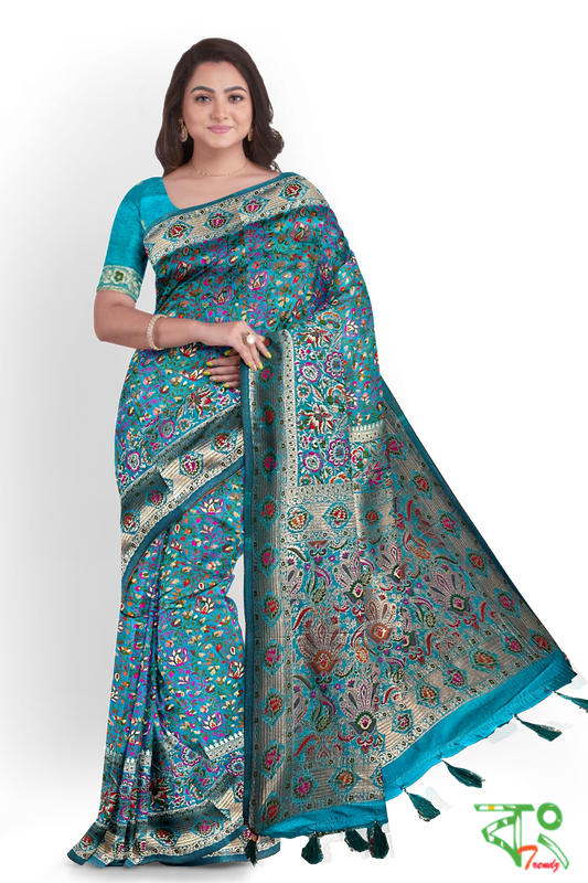 Exotic Banarasi Silk Saree with Heavy Weaving